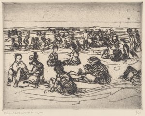 På stranden af Charles H. Woodbury
