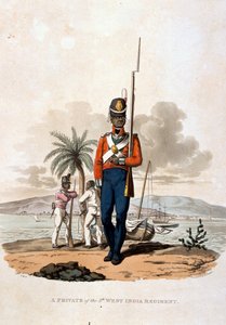 En menig fra 5. vestindiske regiment, fra 