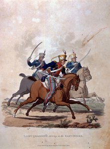 Lette dragoner, der tjener Ostindien, fra 