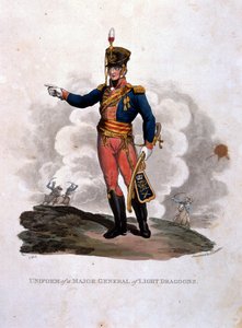 Uniform af en generalmajor af lette dragoner, fra 