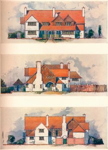 House at the Garden City, Letchworth, c1906 af Charles Harrison Townsend