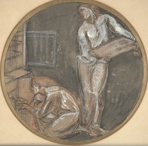 Ovnen (w/c & gouache på papir) af Charles Haslewood Shannon