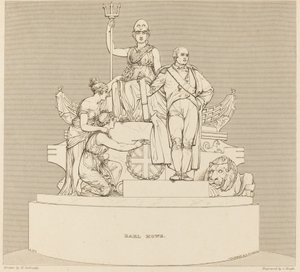 Monument til Earl Howe af Charles Heath after Henry Corbould after John Flaxman