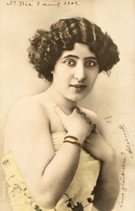 Gammelt postkort/Woman of the Belle Epoque