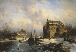 Vinterscene, 1851