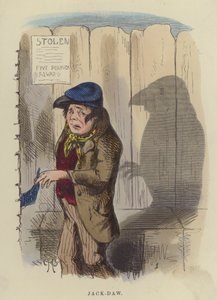 Jack-Daw (farvet gravering) af Charles Henry Bennett