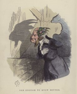 Gammel nok til at vide bedre (koloreret gravering)