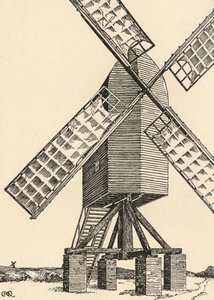 En middelalderlig vindmølle, 1931