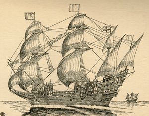 En Elizabethansk galleon, 1931