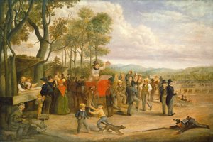 Mønstringsdag, 1843 eller senere. af Charles Henry Granger