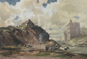 The Way the City is Built, 1877 (wc på papir) af Charles Henry Miller