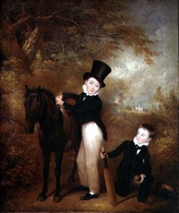 Portræt af William og Charles Chadwick på Burley Lodge