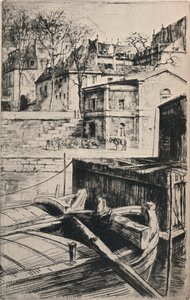 Quai des Celestins, 1915 af Charles Heyman