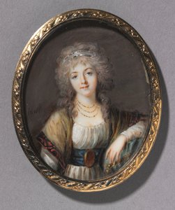 Portræt af en ung kvinde, ca. 1785. af Charles Hénard