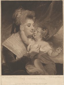 Lady Dashwood & Child af Charles Howard Hodges