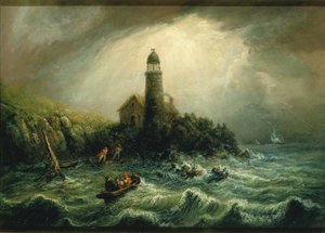 Havudsigt over Cape Poge fyrtårn af Charles Hubbard