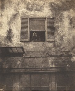 Auguste Vacquerie ved et vindue, Marine Terrace, ca. 1853. Skaber: Charles Hugo, Auguste Vacquerie. af Charles Hugo, Auguste Vacquerie