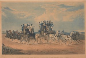 Coaching: The Brighton Day Mails, passerer over Hookwood Common af Charles Hunt