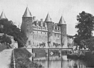 Chateau de Josselin, sæde for hertugen de Rohan, c1913