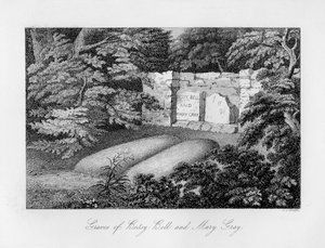 Grav af Bessy Bell og Mary Gray, nær Perth, 1840.