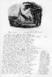 Stoke Poges Church, Buckinghamshire, c1750, 1840 af Charles J. Smith
