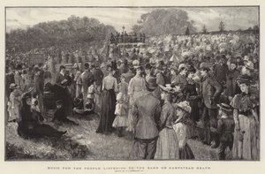 Musik for folk, der lytter til bandet på Hampstead Heath af Charles J. Staniland