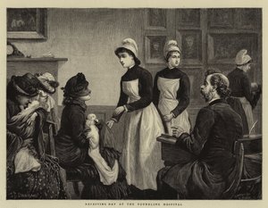 Modtagelsesdag på Foundling Hospital af Charles J. Staniland