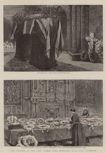 Begravelsen af afdøde Alfred Lord Tennyson, DCL, Poet Laureate af Charles J. Staniland