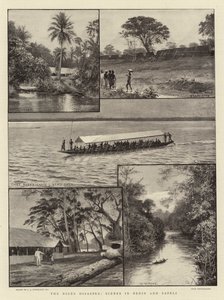 Katastrofen i Niger, scener i Benin og Sapeli af Charles J. Staniland