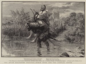 Ripon Millenary Festival, Robin Hood og Curtall Fryer af Charles J. Staniland