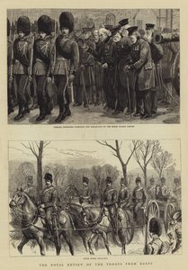 Den kongelige anmeldelse af tropperne fra Egypten af Charles J. Staniland