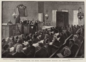 Volksraad, eller Boer Parliament House i Pretoria af Charles J. Staniland