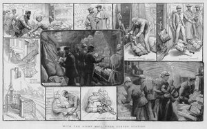 Med natposten fra Euston Station (gravering) af Charles J. Staniland