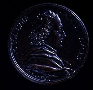 Portrætmedalje af Gian Lorenzo Bernini (1598-1680) af Charles Jean Francois Cheron