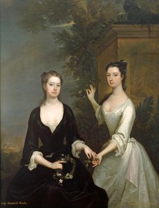 Lady Henrietta og Lady Elizabeth Finch, ca. 1732 (olie på lærred)