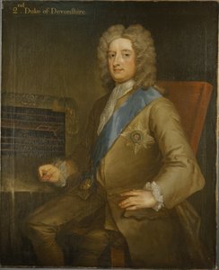 Portræt af William Cavendish, 2. hertug af Devonshire (olie på lærred) af Charles Jervas