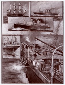 Bevæbnede købmænd (litho)