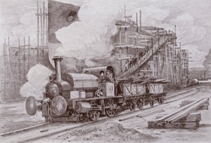 Værftslokomotivet (litho)