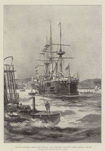 Flådemanøvrerne, reserveflådeoperationer, HMS Alexandra, flagskib af admiral Domvile, i Tor Bay