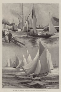 Yacht Race fra Dover til Helgoland, starten på den tyske kejsercup af Charles John de Lacy