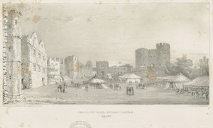 Dudley Castle - The Keep: litografi, juli 1837 (tryk) af Charles Joseph Hullmandel