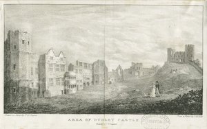 Dudley Castle - The Keep: lithograph, nd [c 1825] dani af Charles Joseph Hullmandel