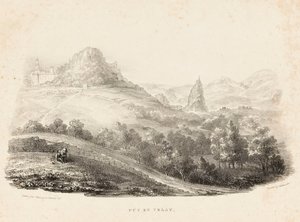 Puy en Velay (litografi) af Charles Joseph Hullmandel