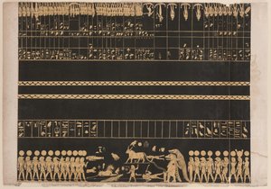 Zodiak fra Psammis grav i Theben, New Kingdom, illustration fra 