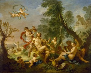 Bacchanal af Charles Joseph Natoire