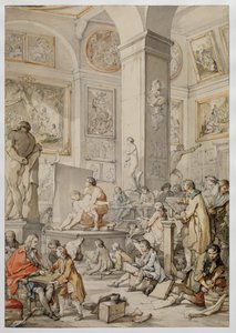 Livsklasse ved Royal Academy of Painting and Sculpture, 1746 af Charles Joseph Natoire