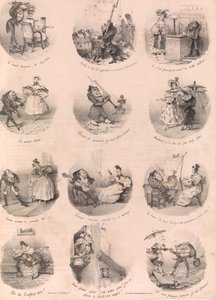 Tolv satiriske vignetter Le Charivari, 10. december 1832, 1. december 1832.