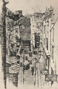 Rue des Pretres-St Severin, 1915 af Charles Jouas