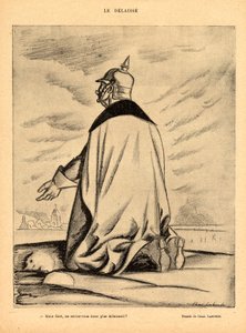 Rød latter, satirisk i N & B af Charles Laborde
