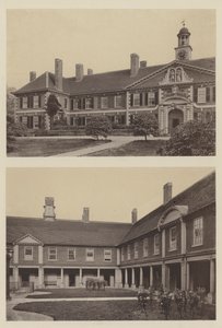 Morden College, Blackheath, Kent, indgang og del af retten af Charles Latham
